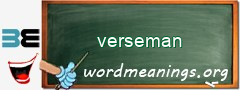 WordMeaning blackboard for verseman